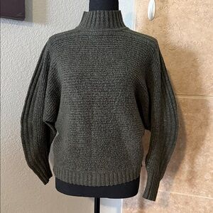 Philosophy Olive Ribbed Knit Sweater